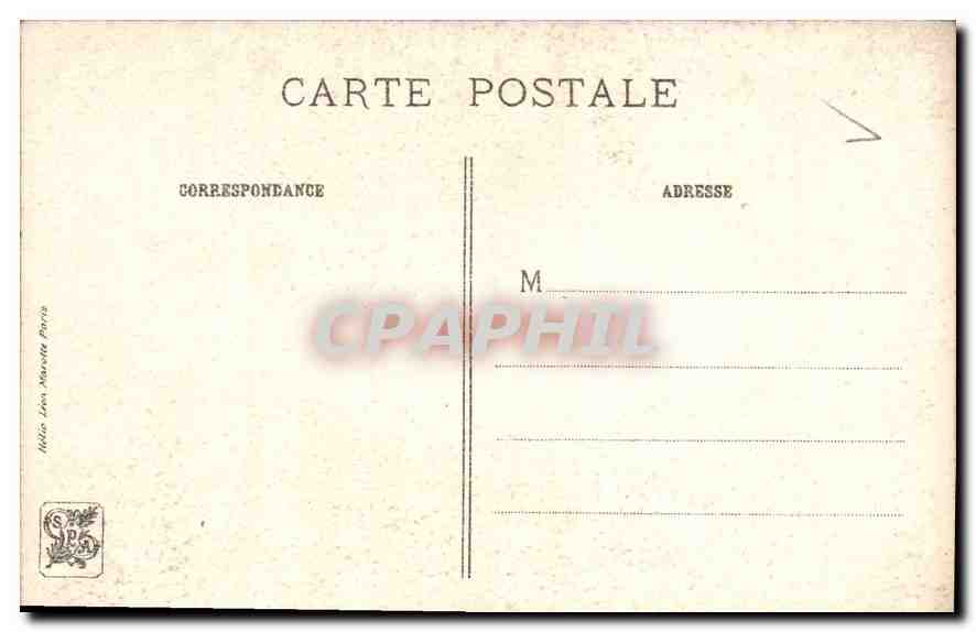 CPA MQ De la Tour Inconnue Q de la Tour — Rückseite