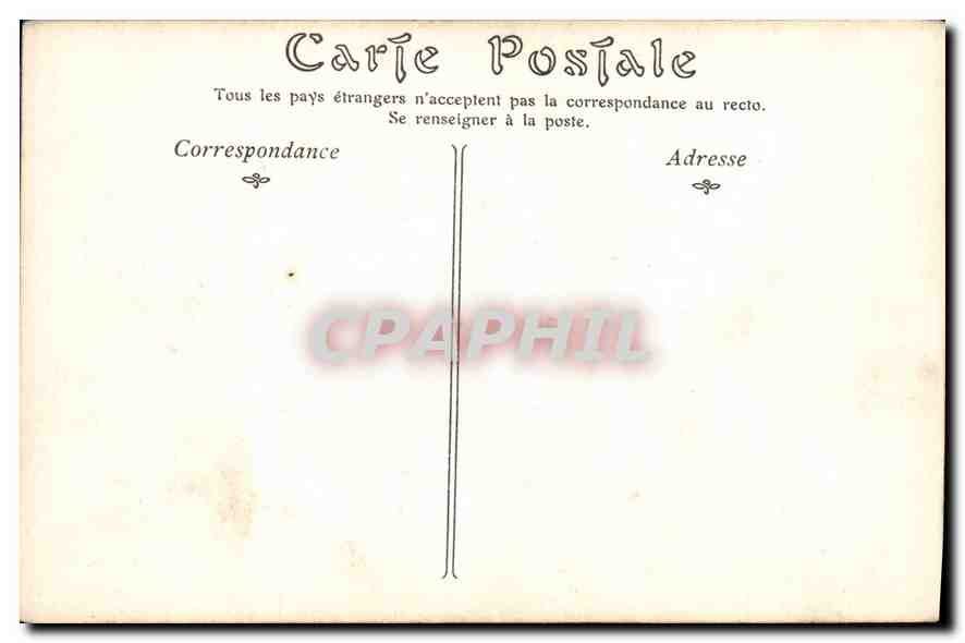 CPA Rouen Le Palais de Justice  — Rückseite