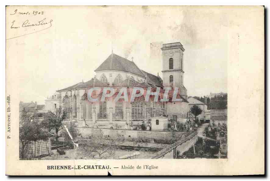 CPA Brienne le Chateau Abside de l'Eglise