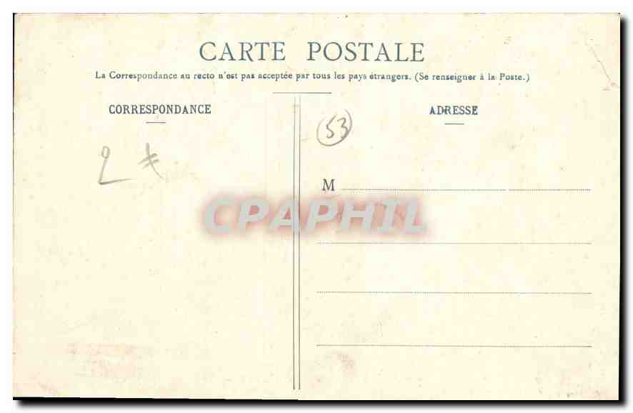 CPA Pontmain Interieur de l'Eglise paroissiale  — Rückseite