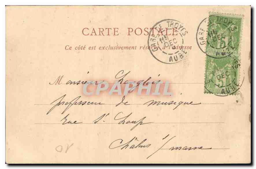Troyes - Denkmal der Kinder der Aube - ND Phot — Rückseite