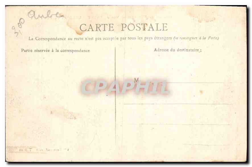 CPA Environs de Troyes Vue de Saint Parres Aux Tertres (carte toilee) — Rückseite