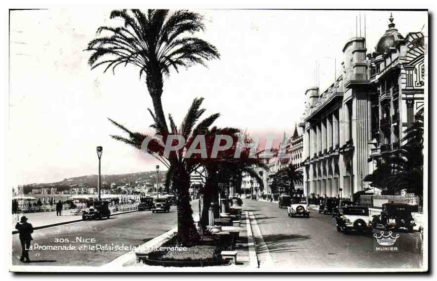 CPA Nice La Promenade et le Palais de la Mediterranee 