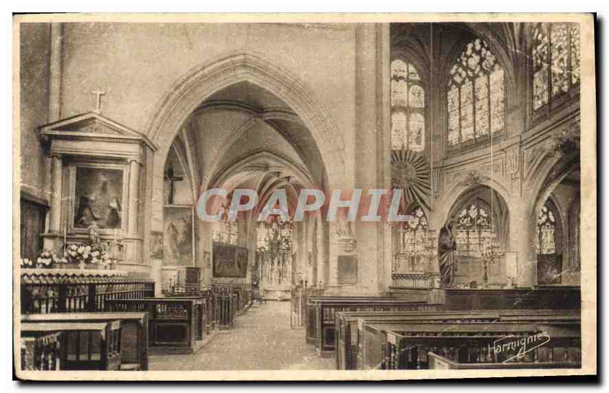 Église Saint-Nizier — nef et sanctuaire — Edition E. Harmignies, n° 86
