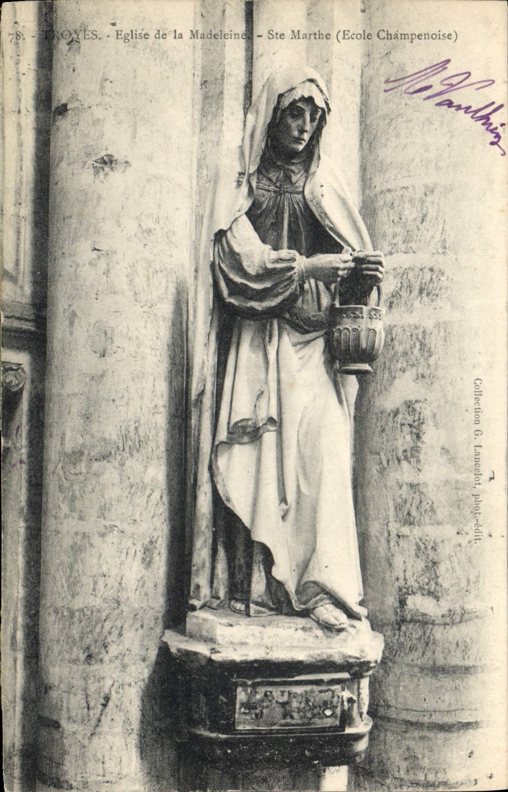 Troyes - Église de la Madeleine - Ste Marthe (École Châmpenoise)