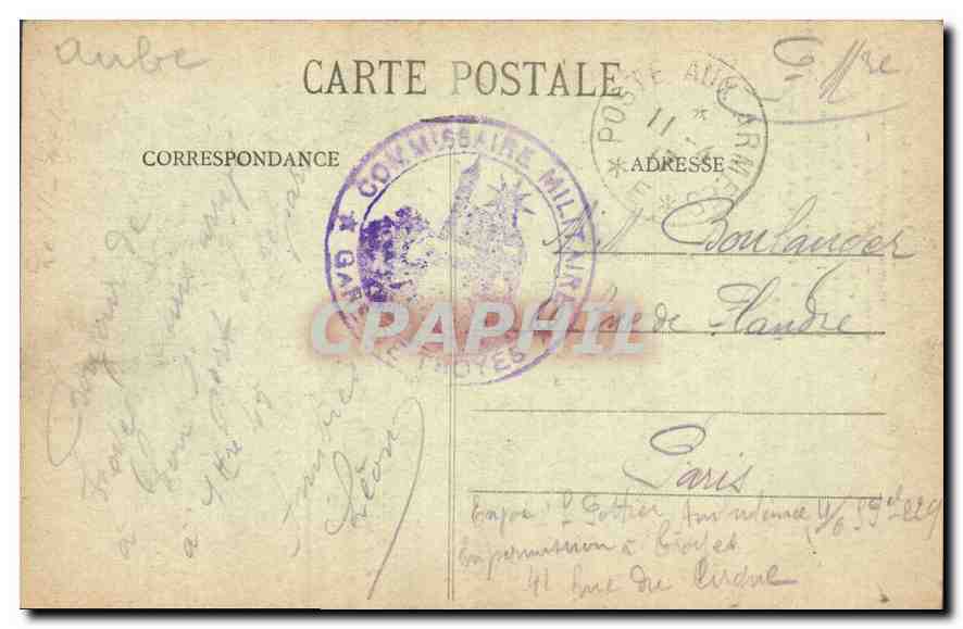 CPA Troyes La Cathedrale St Pierre  — Rückseite