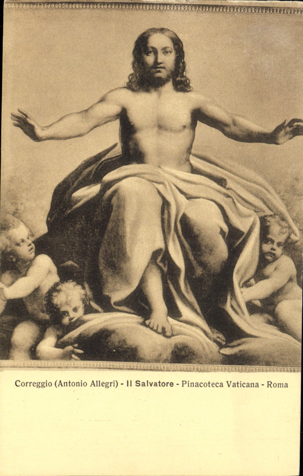 CPA Coreggio Antonio Allegri II Salvatore Pinacoteca Vaticana Roma 