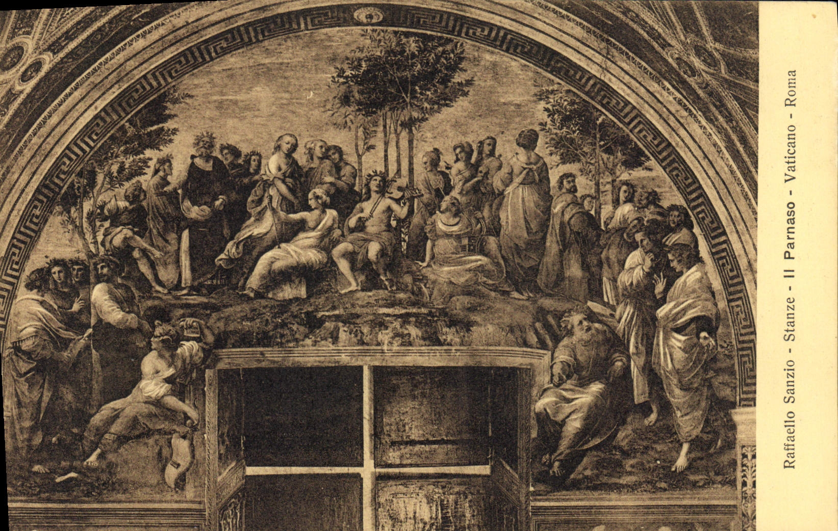 CPA Raffaello Sanzio Stanze II Parnaso Vaticano Roma 