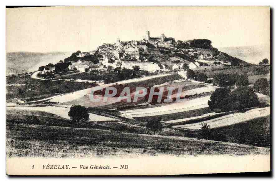 CPA Vezelay Vue Generale 