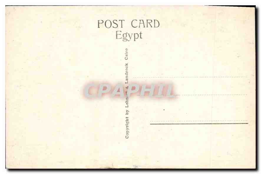 Cairo - The Tombs of the Caliphs — série 148 — éditeur Lehnert & Landrock — Rückseite