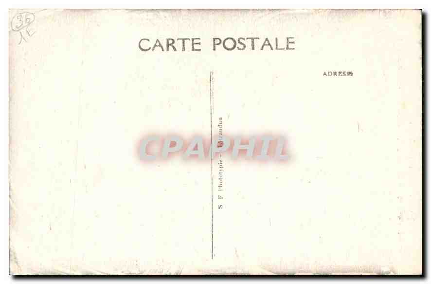 CPA Basilique de Notre Dame du Sacre Coeur Issoudun Indre La Grande Nef  — Rückseite