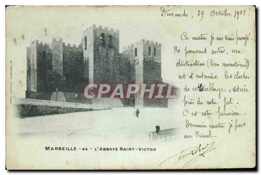 CPA Marseille L'Abbaye Saint Victor 