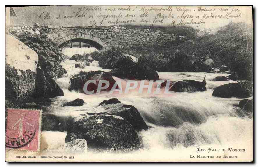 CPA Les Hautes Vosges La Meurthe au Rudlin 