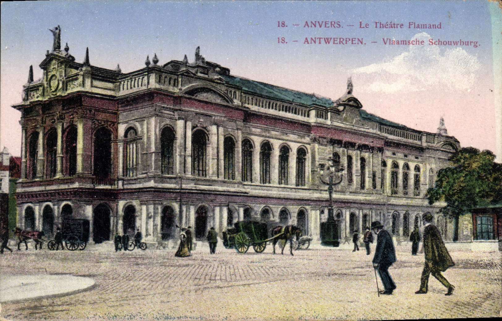 CPA Anvers Le Theatre Flamand 