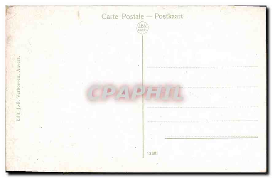 CPA Anvers Le Theatre Flamand  — Rückseite