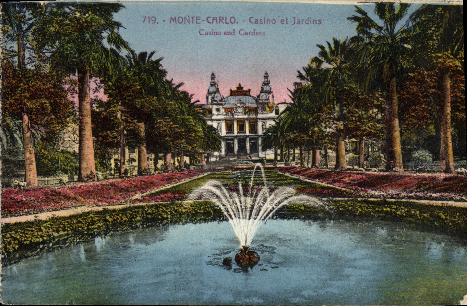 Monte-Carlo - Casino et Jardins — Édition Giletta, Nice, n°719