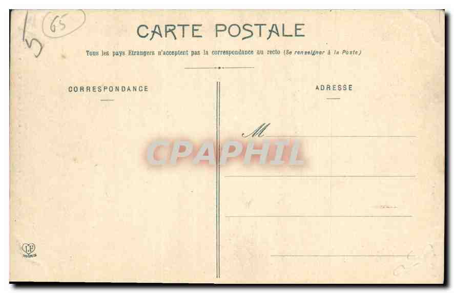 CPA Luchon Le Funiculaire de la Chauniere et l'Hotel  — Rückseite