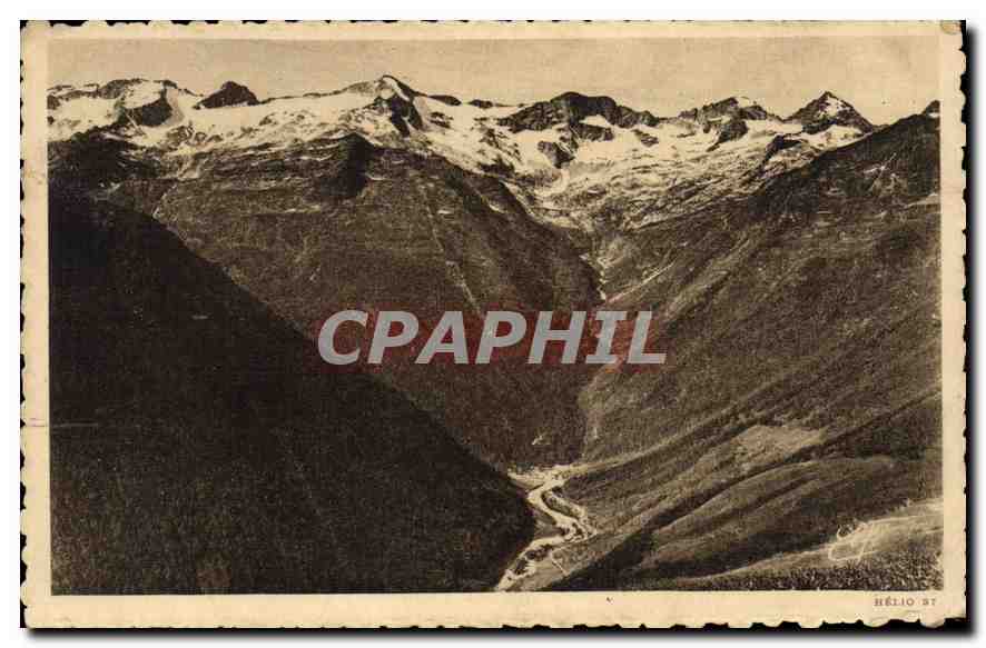 CPA Luchon Superbargeners Vue plongeante sur le Cirque 