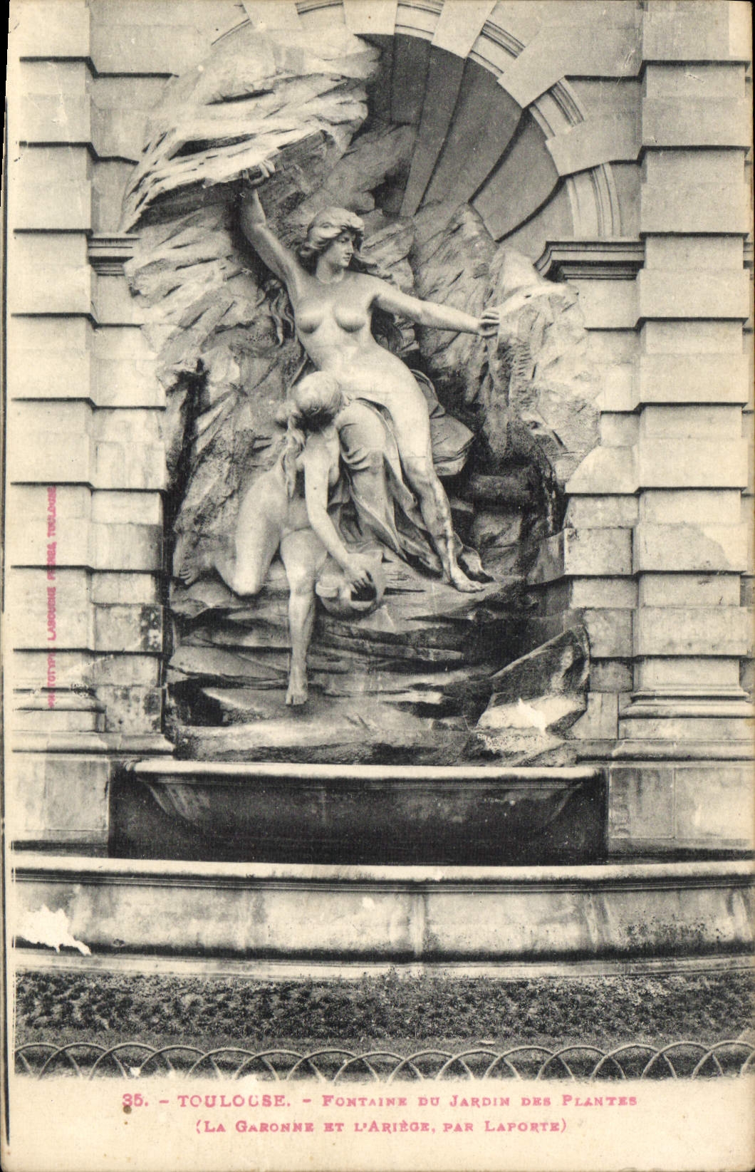 Toulouse - Fontäne des Jardin des Plantes (Die Garonne und die Ariège, von Laporte) - n°35