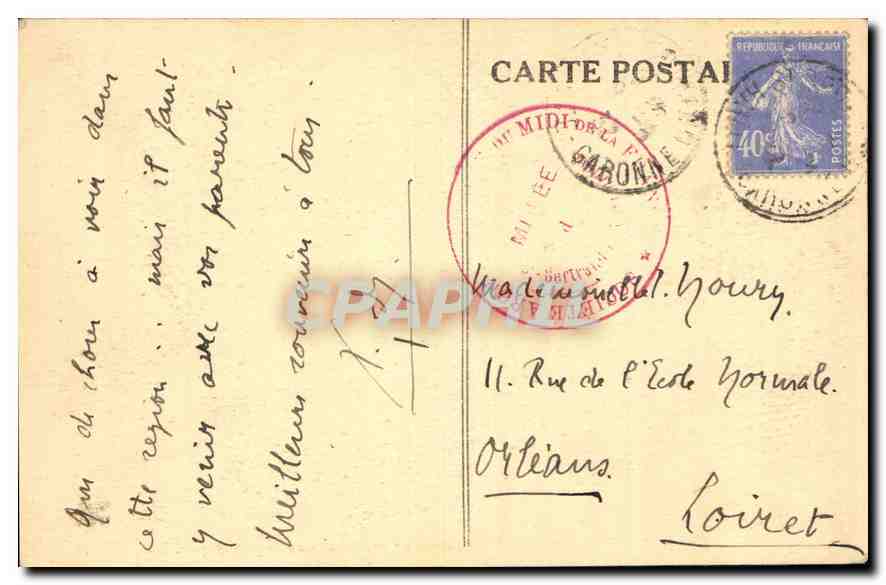 CPA St Bertrand de Comminges Cote religieux des Stalles du Choeur  — Verso
