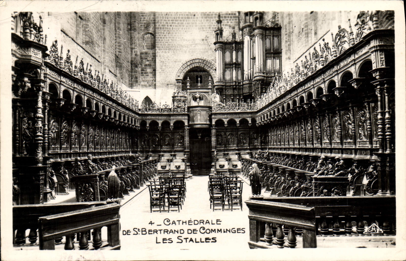 CPA Cathedrale de St Bertrand de Comminges Les Stalles Orgue