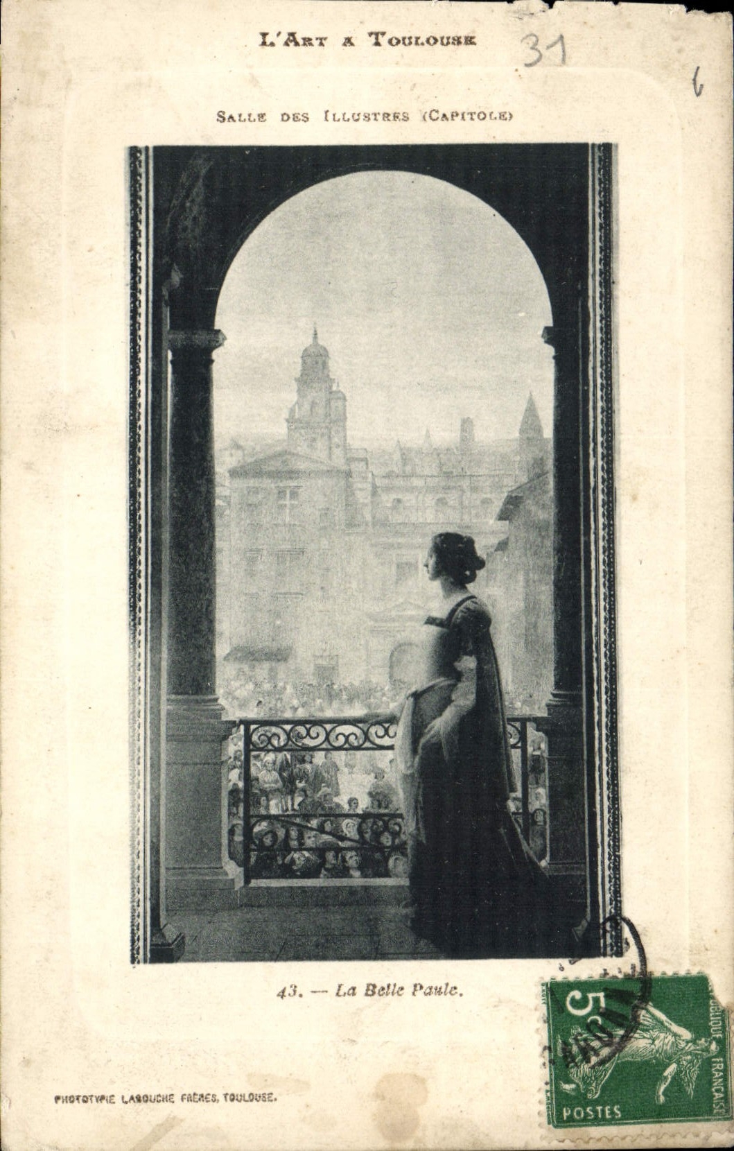 La Belle Paule — Salle des Illustres (Capitole) — Phototypie Largouche Frères, Toulouse