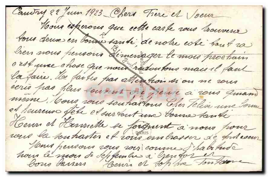 CPA Femme Enfant Poupee — Verso