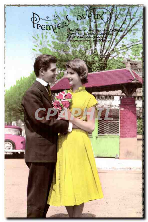 CPA Premiers aveux Femme