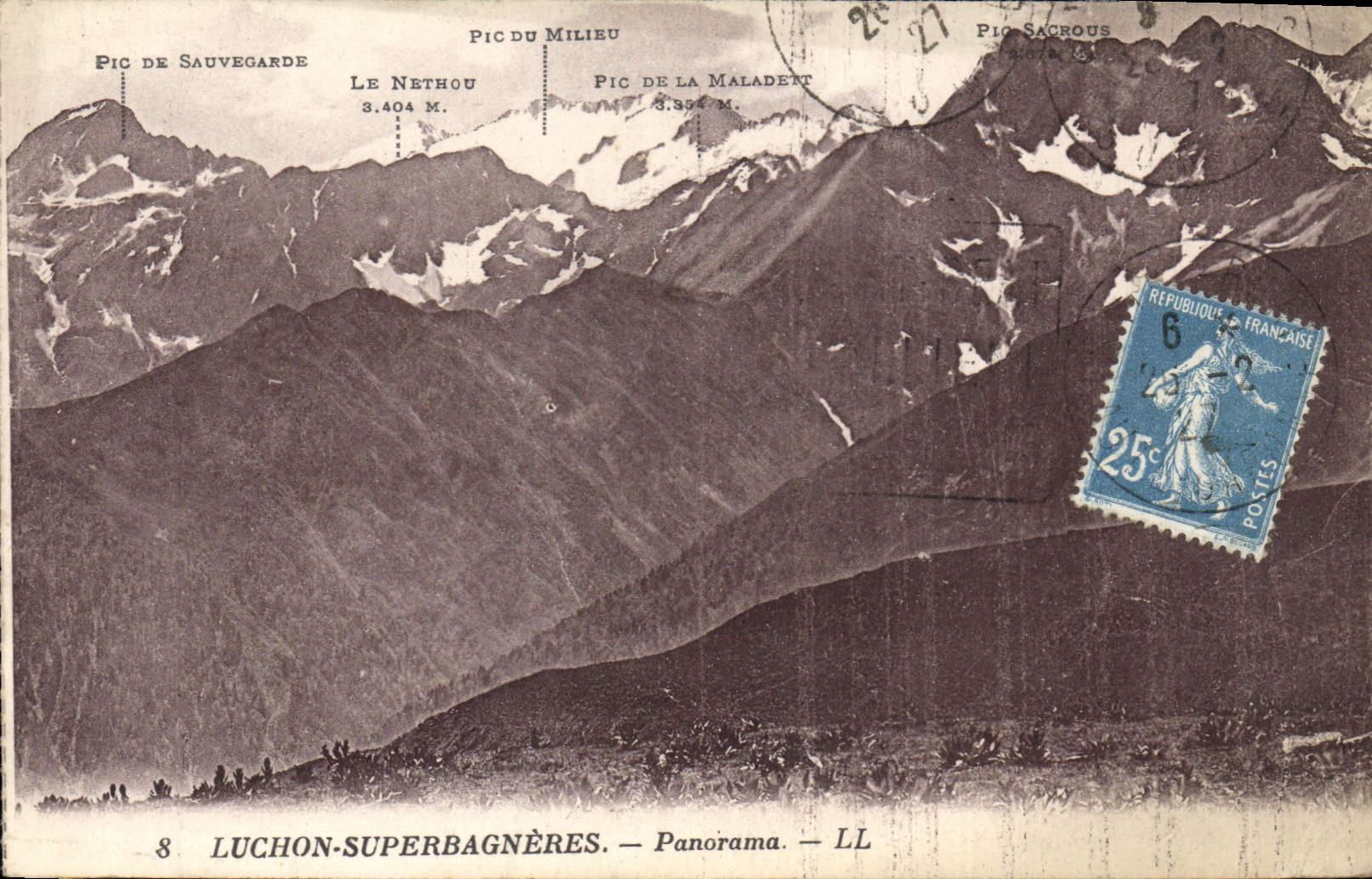 Panorama des monts du Luchon-Superbagnères — Luchon-Superbagnères — LL