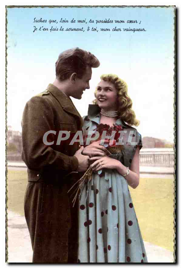 CPA Saches que loin de moi tu possedes mon coeur Femme