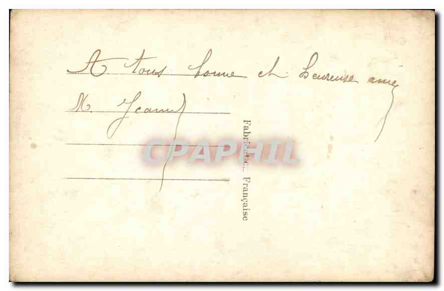 CPA Bonne Annee Femme — Verso