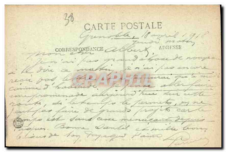 Gorges de la Bourne - Pont de Goule Noire — Dauphiné - Royannais — n° 057 — Verso