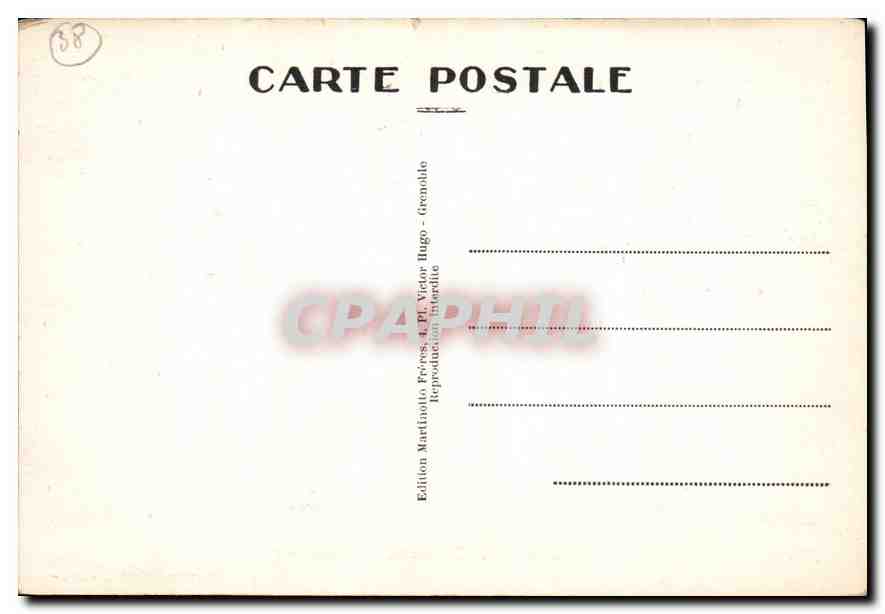 CPA Grenoble La Crypte de St Laurent Le plus vieux de St Laurent  — Rückseite