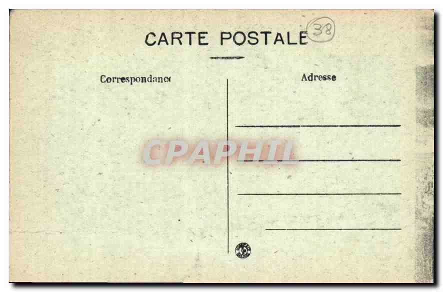 CPA Grenoble Vue Generale et les Alpes  — Rückseite