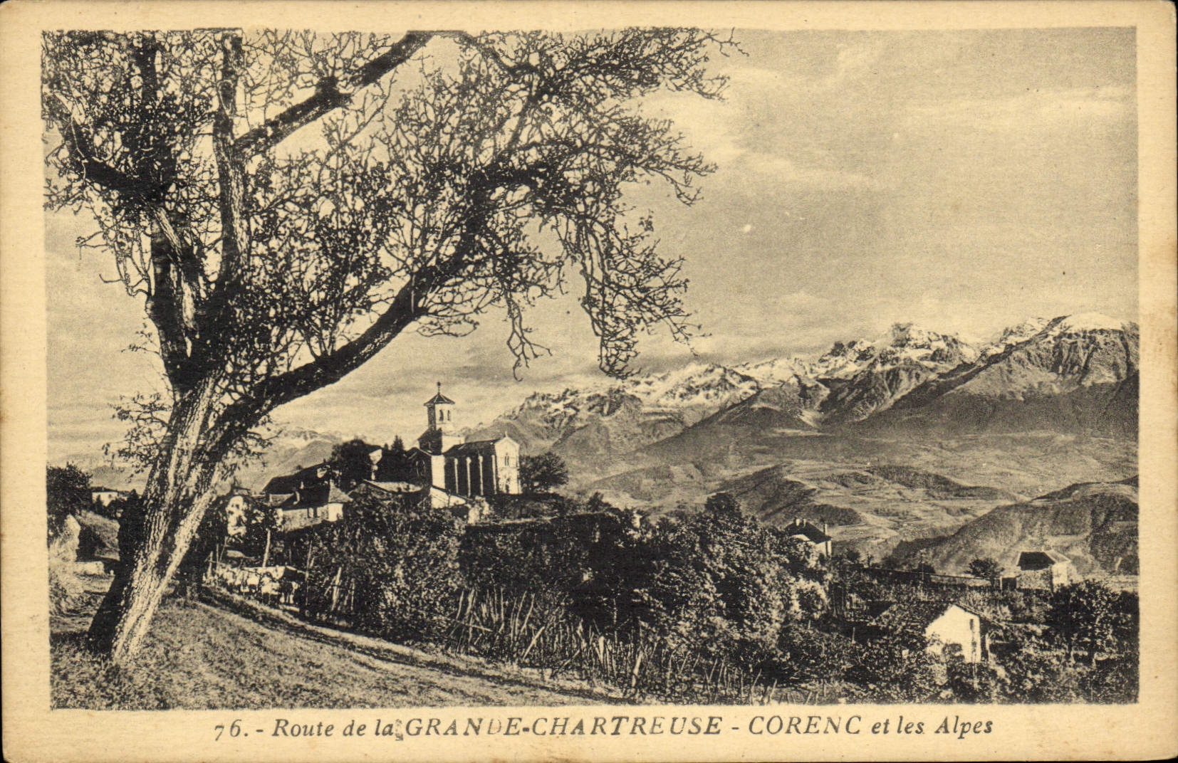 Route de la Grande-Chartreuse - Corenc et les Alpes — Éditions Marius Manneville, Grenoble