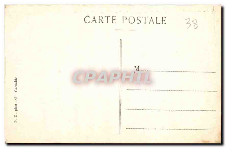 CPA Dauphine Grande Chartreuse Le Cimetiere et le Grand Som  — Rückseite