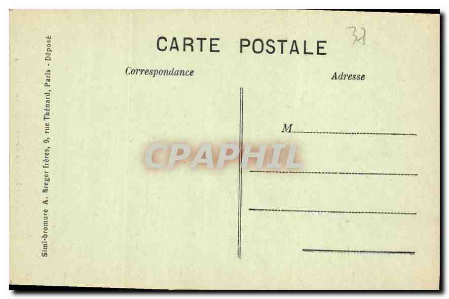 CPA Langeais Tourelle occidentale du Chateau  — Verso