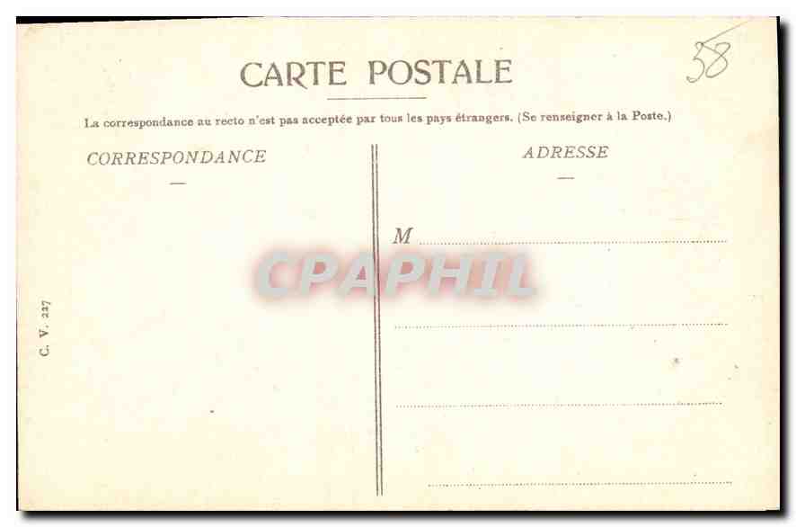 CPA Dauphine Le Vercors Route des Grands Goulets  — Rückseite