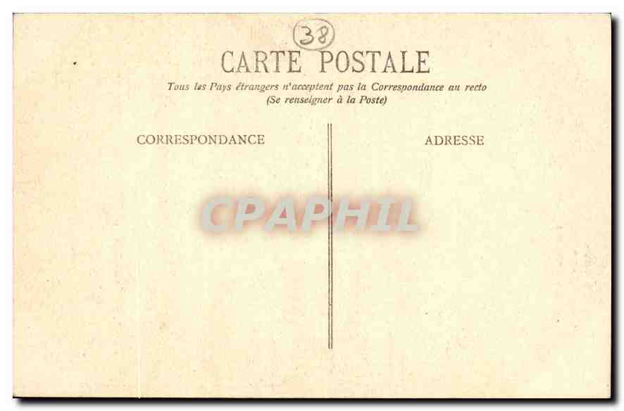 CPA Dauphine Route de la Gde Chartreuse  — Verso