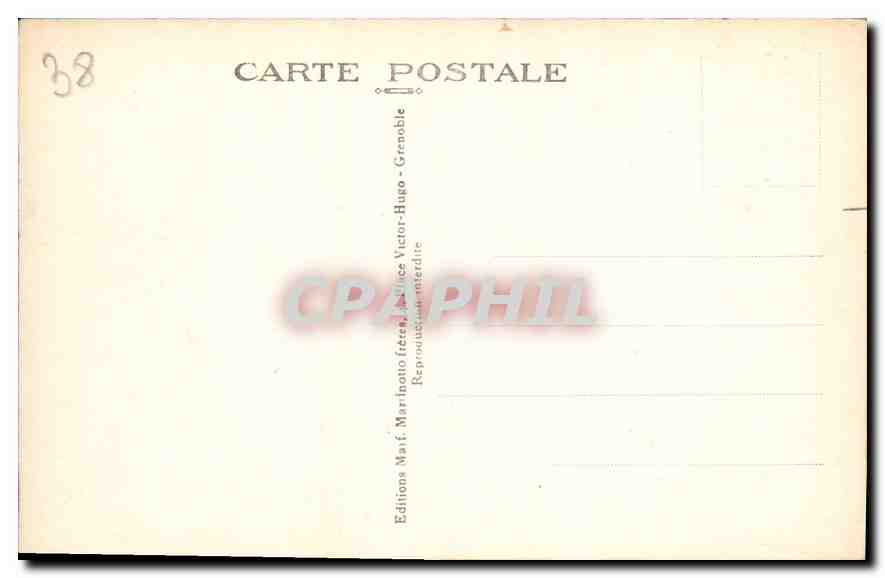CPA La Chartreuse La route et les Gorges du Frou  — Rückseite