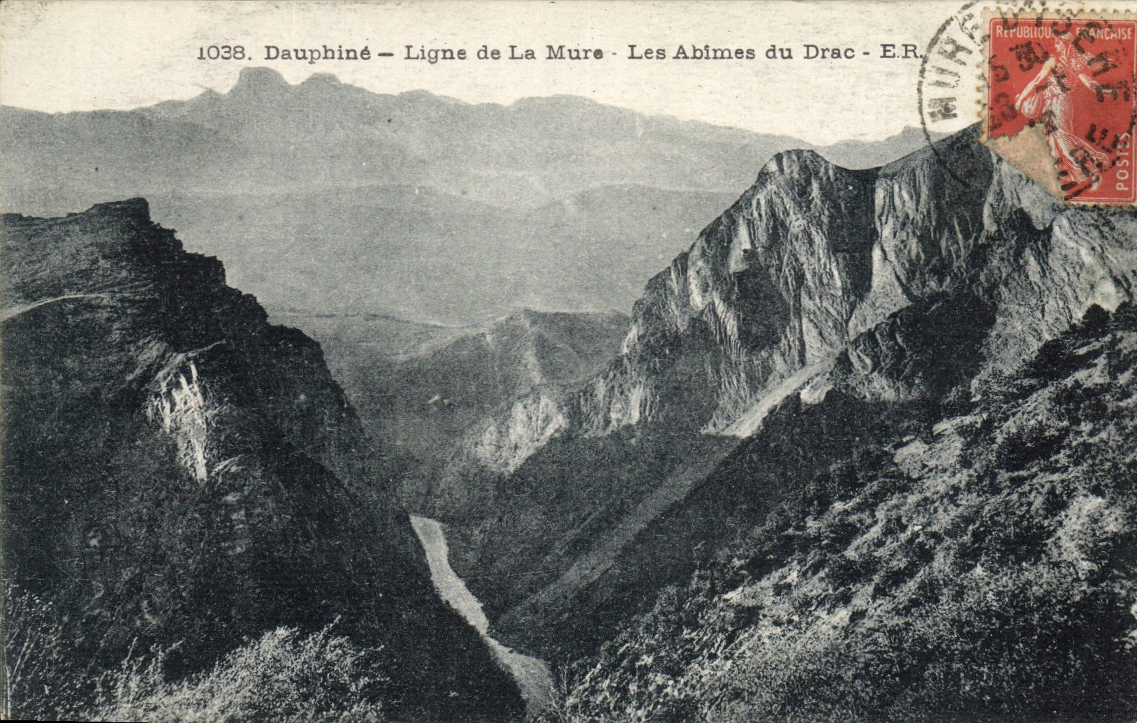 Dauphiné — Ligne de La Mure — Les Abîmes du Drac — E.R. — n°1038