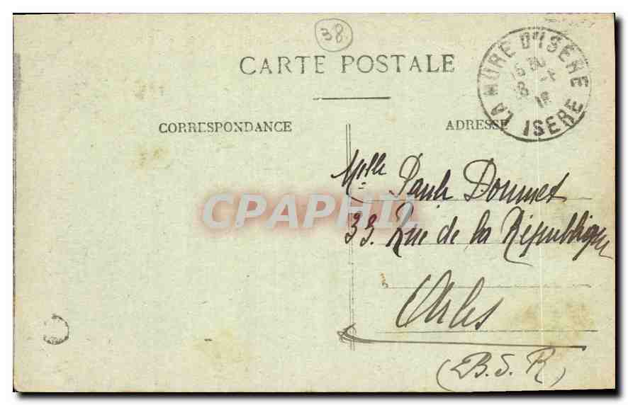 Dauphiné — Ligne de La Mure — Les Abîmes du Drac — E.R. — n°1038 — Rückseite
