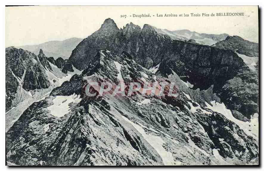 Les Arrêtes et les Trois Pics de BELLEDONNE — Dauphiné — n° 207