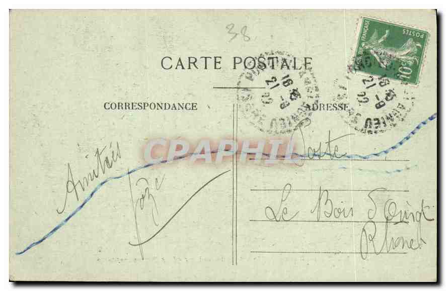 CPA La Balme les Grottes Interieur Les Petits Bassins  — Rückseite