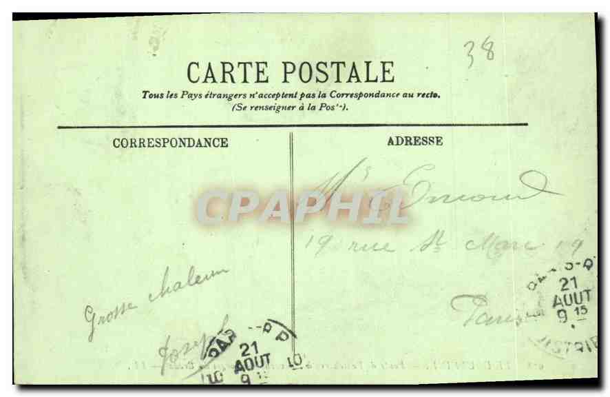 CPA Le Dauphine Route de Pontcharra a Allevard  — Rückseite