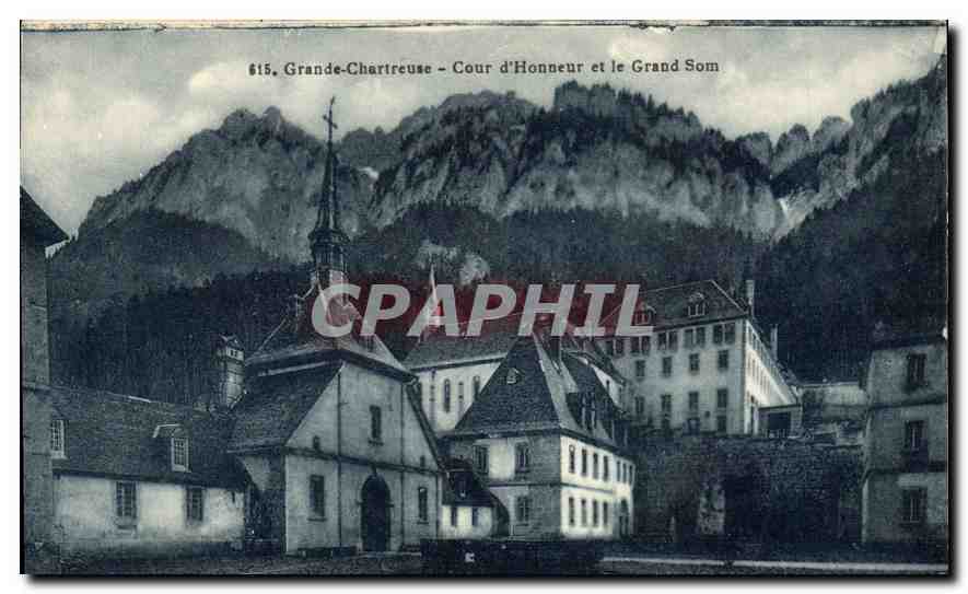 CPA Grande Chartreuse Cour d'Honneur et le Grand Som 