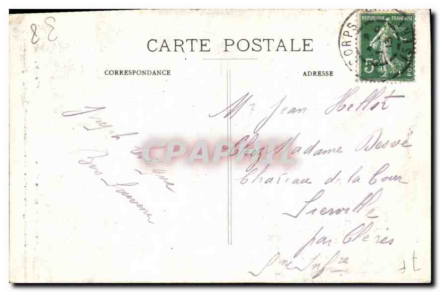 Pilgerung der N.-D. de la Salette — Weinende Jungfrau — Grenoble-Photo-Hall — Rückseite