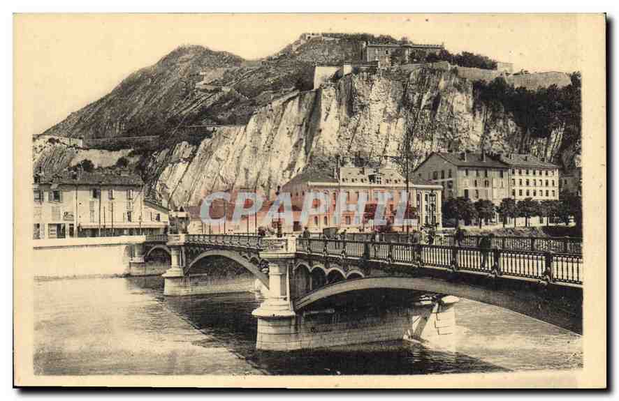 CPA Grenoble Le Pont de la Porte de France et les Forts 
