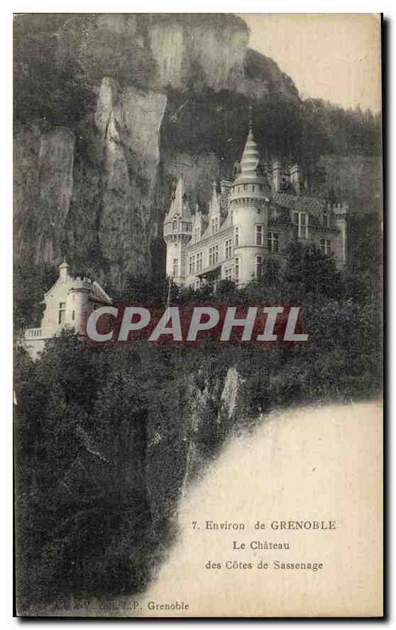 Le Château des Côtes de Sassenage — Environs de Grenoble — Éditeur L.P. Grenoble, n°7