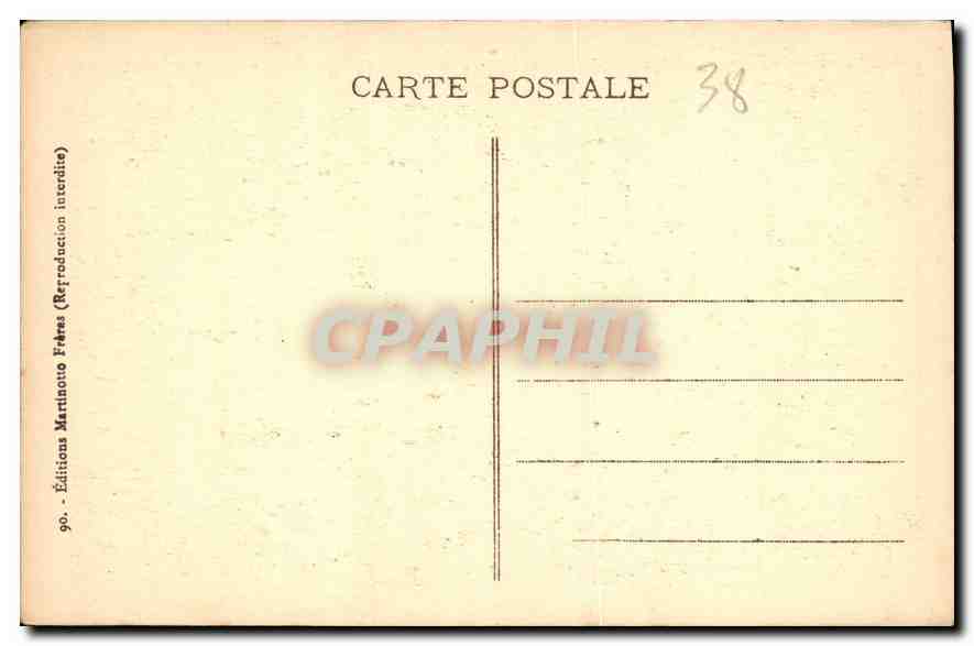 CPA La Grande Chartreuse Le Jardin d'un Pere Chartreux  — Rückseite